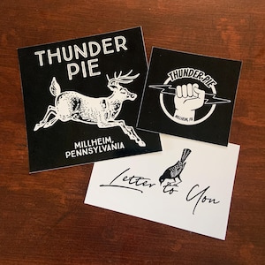 Conjunto de adesivos de vinil Thunder Pie e Letter to You