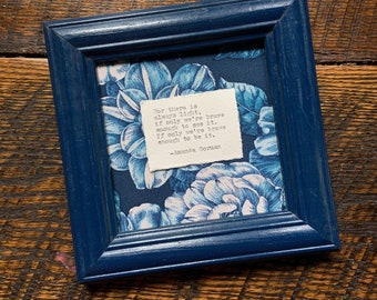 Amanda Gorman Hand-typed Quote Mounted and Framed