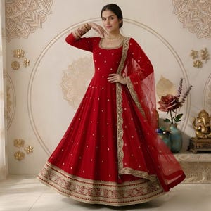 Long Dresses With Dupatta - Etsy