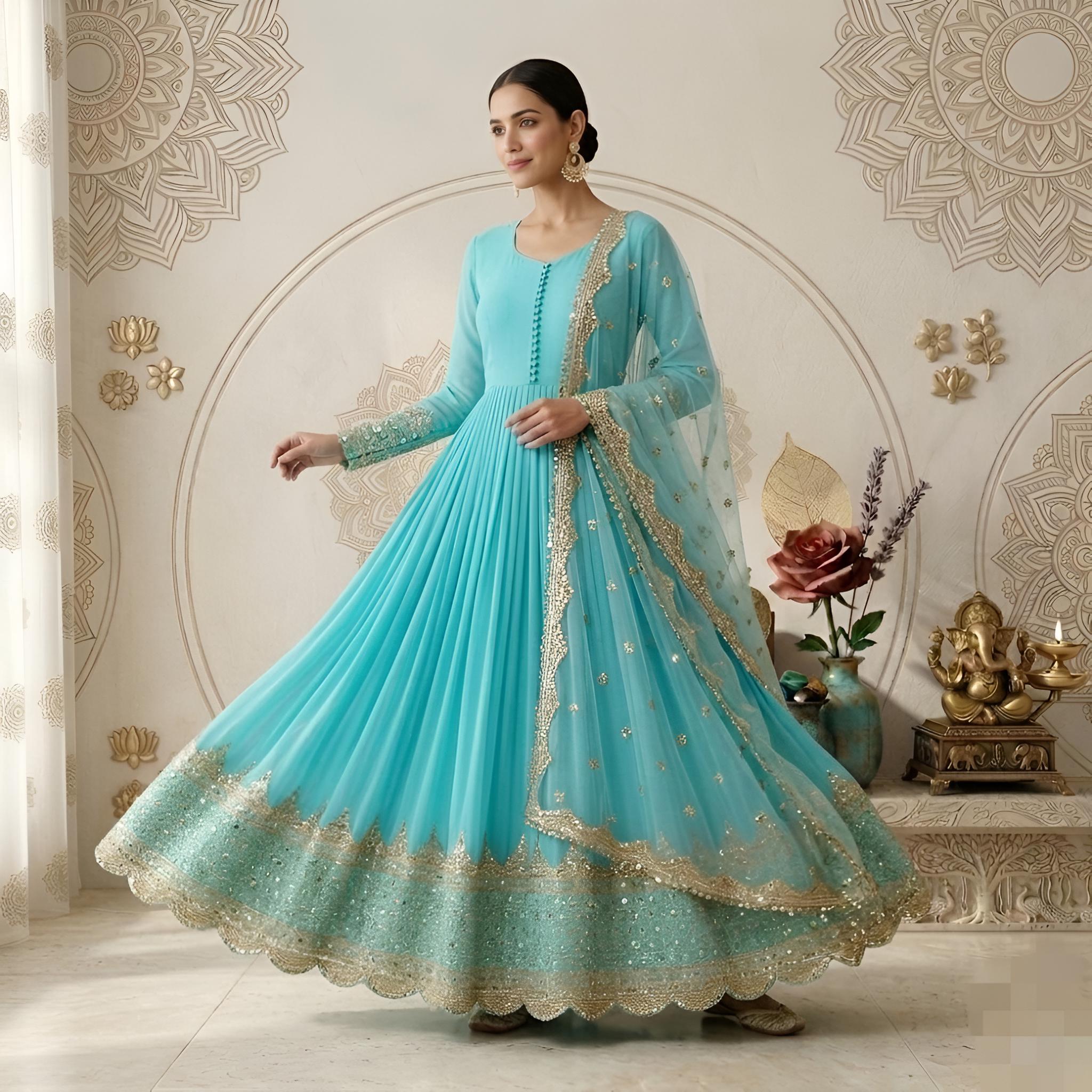 sachin and babi light blue dress Backless Formal Dresses