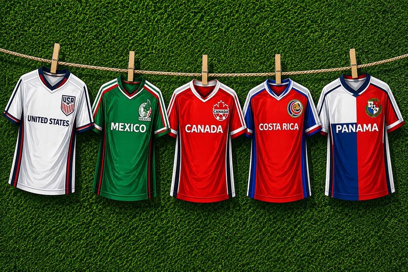 American Countries Shirt banners