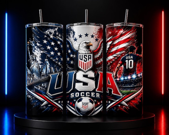 Soccer World Cup 2026 Tumbler Wrap Bundle, Football Cup 20oz Skinny Sublimation PNG, USA Canada Mexico Tumbler Design, Digital File Download