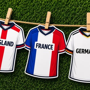 England, France and Germany shirt Banner design