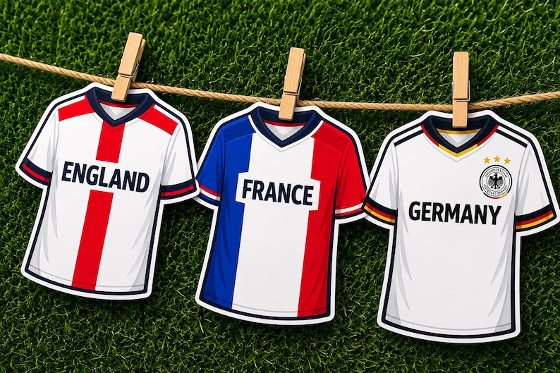 England, France and Germany shirt Banner design
