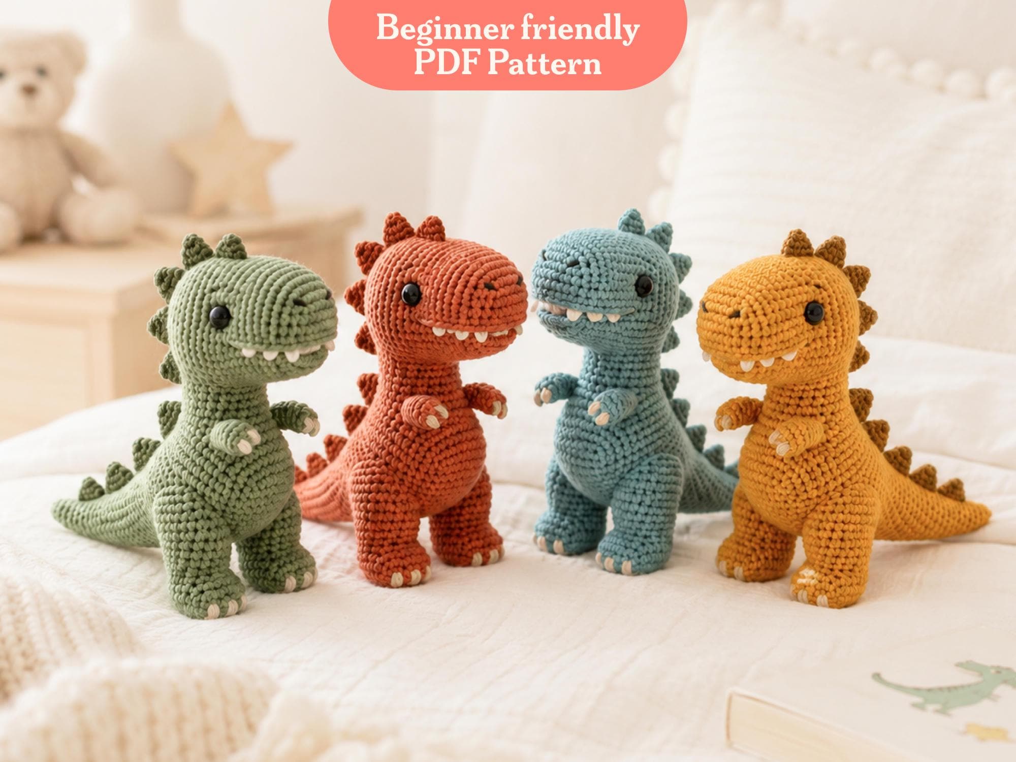 39 T-Rex Crochet Patterns: Unearth Your Creative Side with Dinosaur Designs 27 Crochet T Rex Amigurumi