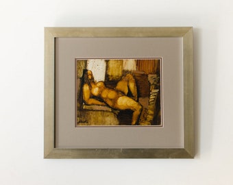 shota naturist nudist Vintage Oil Painting Dated Nude Woman Artist Signed Shota Voskanyan Gold Tone Framed 2000 - Etsy Denmark
