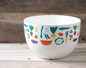 Vintage Kaj Franck Enamel Vegetable Bowl Arabia Finland - Mid Century