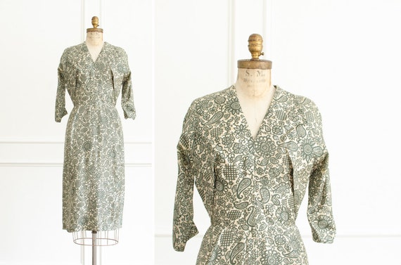 Vintage Dorothy O'hara Silk Floral Designer Dress