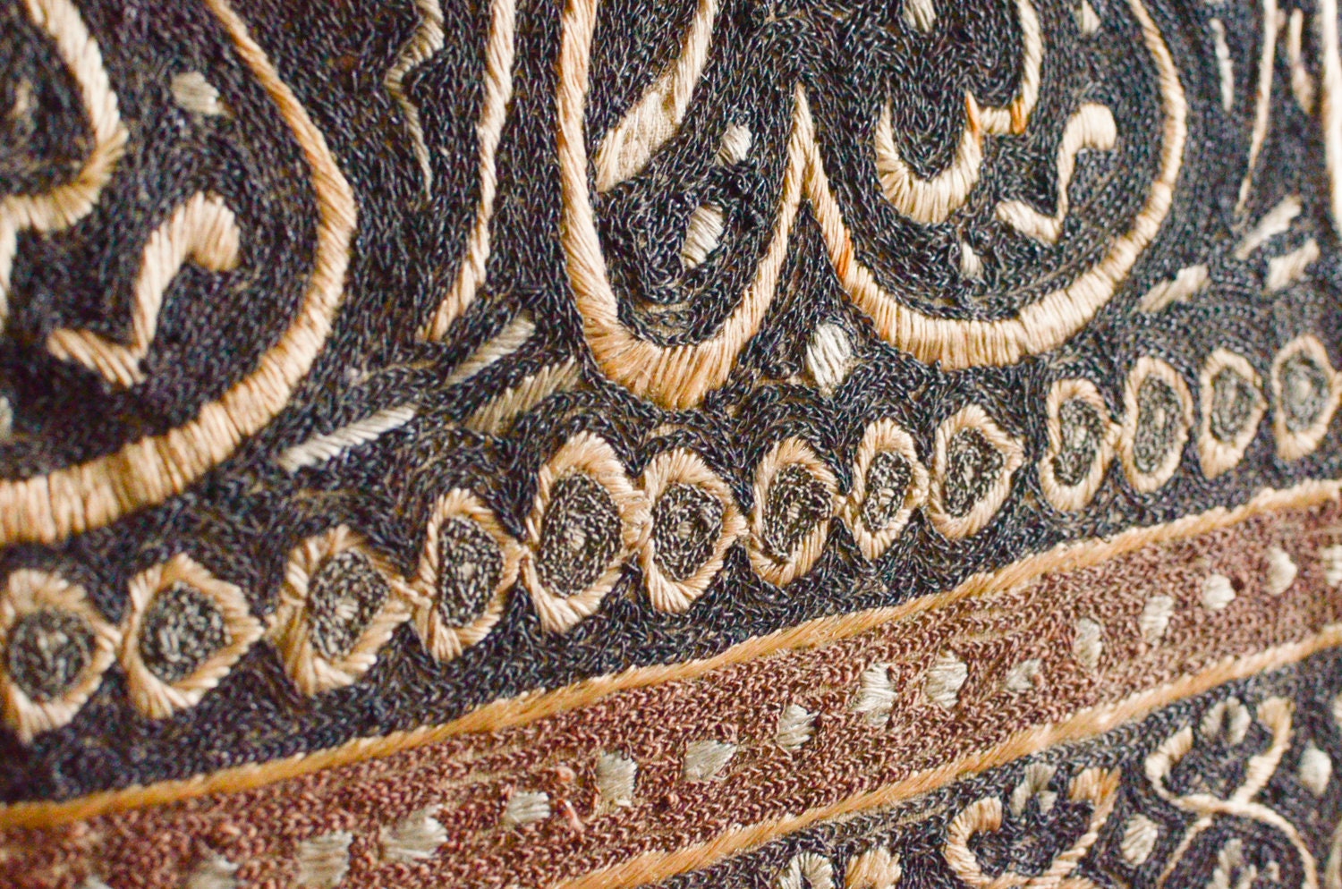 Antique Anatolian Metallic Threading Turkish Arabic Calligraphy ...