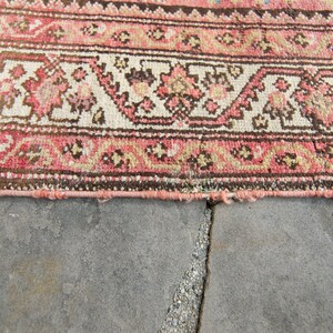 Antique 48 x 95 Runner Allover Floral Vines Hand Knotted Wool Low Pile Rug 1920s FREE DOMESTIC SHIPPING image 10
