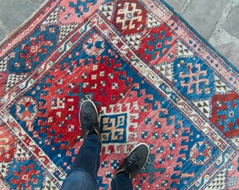116×208 古民家に似合うVINTAG RUGです Rug - Antique Rug , Vintage Rug, 8.5 X 5.4 Ft , Oushak Rug