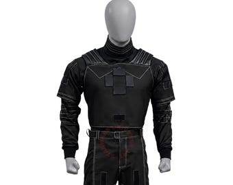 Mandalorian Handmade  Flight Suit | Din Djarin Cosplay 3-Piece Flak Vest Set | Star Wars Costume
