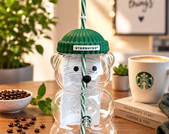 2026 Glass Starbucks Bearista Bear Cold Cup Holiday Limited Edition - New in Box