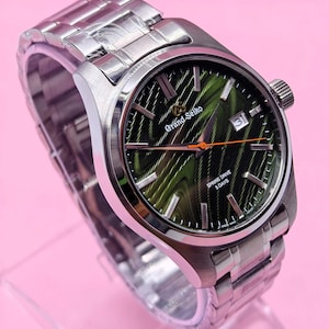 Vintage Grand Seiko  Automatic Date Indicator Green Dial Japan Made Men's Wrist Watch Free Shipping