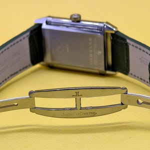 Vintage Jaeger LeCoultre Reverso Green Sub Dial Quartz Men's Wrist Watch Free Shipping image 10