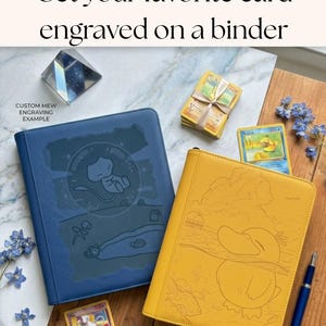 Custom Pokémon Binder – Favorite Card Engraved