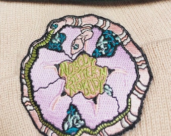 Nobody Better’n Nobody Ouroboros Embroidered Patch
