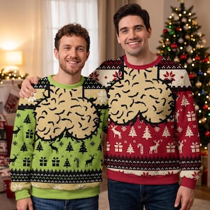Smutsig ful jultröja, Cockmas-helgtröjor, jultröja, rolig julklapp till honom