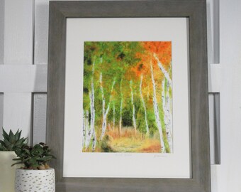 Giclee Impression de l’œuvre originale « Birch Grove »