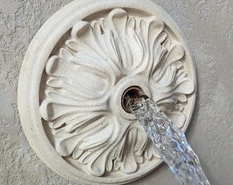 Rosetón para fuente de 8'' para piscina, emisor de fuente de pared, chorros de agua, fuente de piedra.