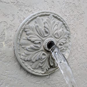 Concrete water spout for pool  Wall fountain emitter Water feature