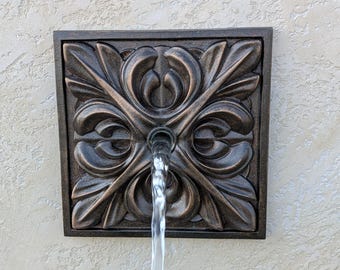 Water spout 8'' for pool Water feature bronze Outdoor fountain