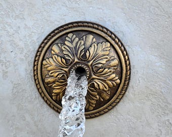 Cañón de agua para piscina, fuente de pared exterior, fuente de piedra, emisor de fuente
