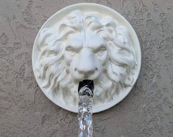 Lion head 6'' wall fountain for pool Water spouts Water emitter