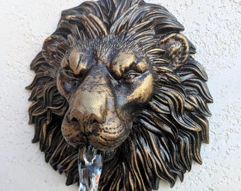 Lion head water spout 6'' Fountain emitter Water spitter for pool