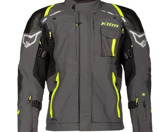 Klim Motorcycle Waterproof Adventure Mesh Jacket Men – Breathable Armored Biker Gear