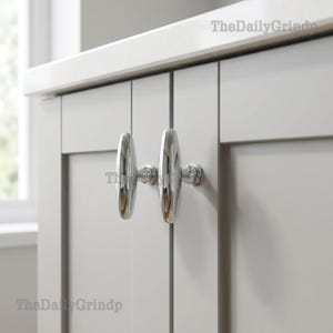 Olive Shape Brass Cabinet Knob: Single Hole Nightstand Handle
