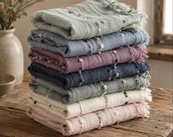 Xale vintage de viscose com pompons, estilo boho leve para o verão, capa grande para a noite.