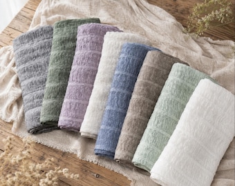 Lenço de linho modal texturizado, estilo boho, leve e perfeito para o verão, estilo vintage, ideal para se proteger do sol.