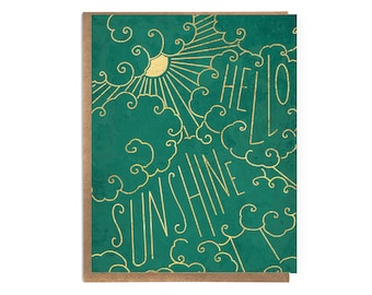 Hello Sunshine; Cute Friendship Card; Fun Romantic Card; Card to Brighten Someone's Day