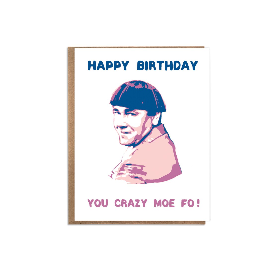 Funny Three Stooges Birthday Card: Vintage TV Humor - Etsy