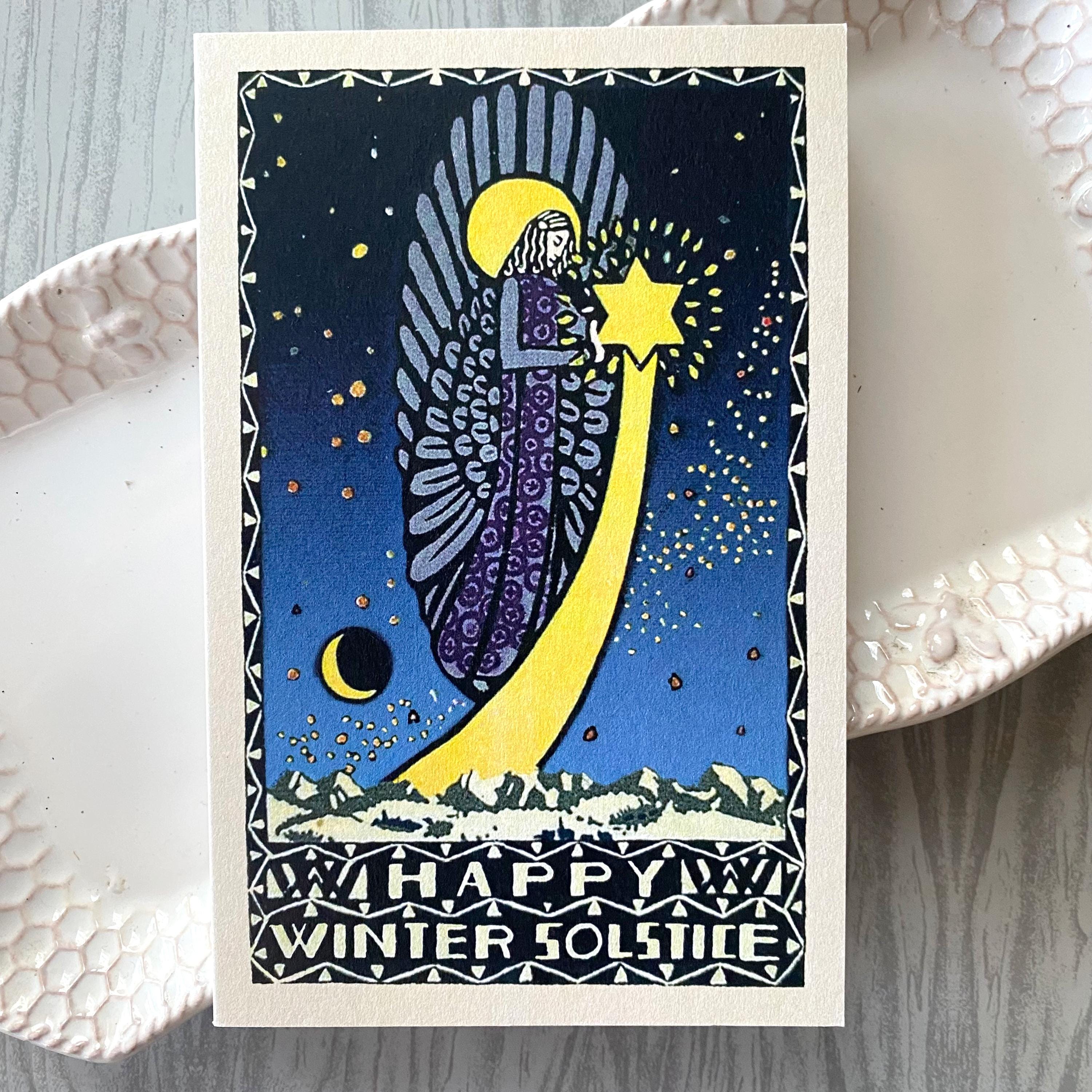 Happy Winter Solstice; Unique Holiday Card; Pagan; Yule; Yuletide