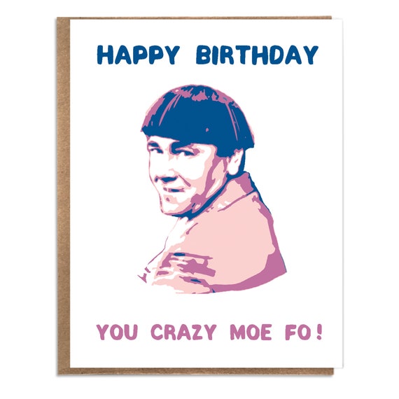 Funny Three Stooges Birthday Card: Vintage TV Humor - Etsy