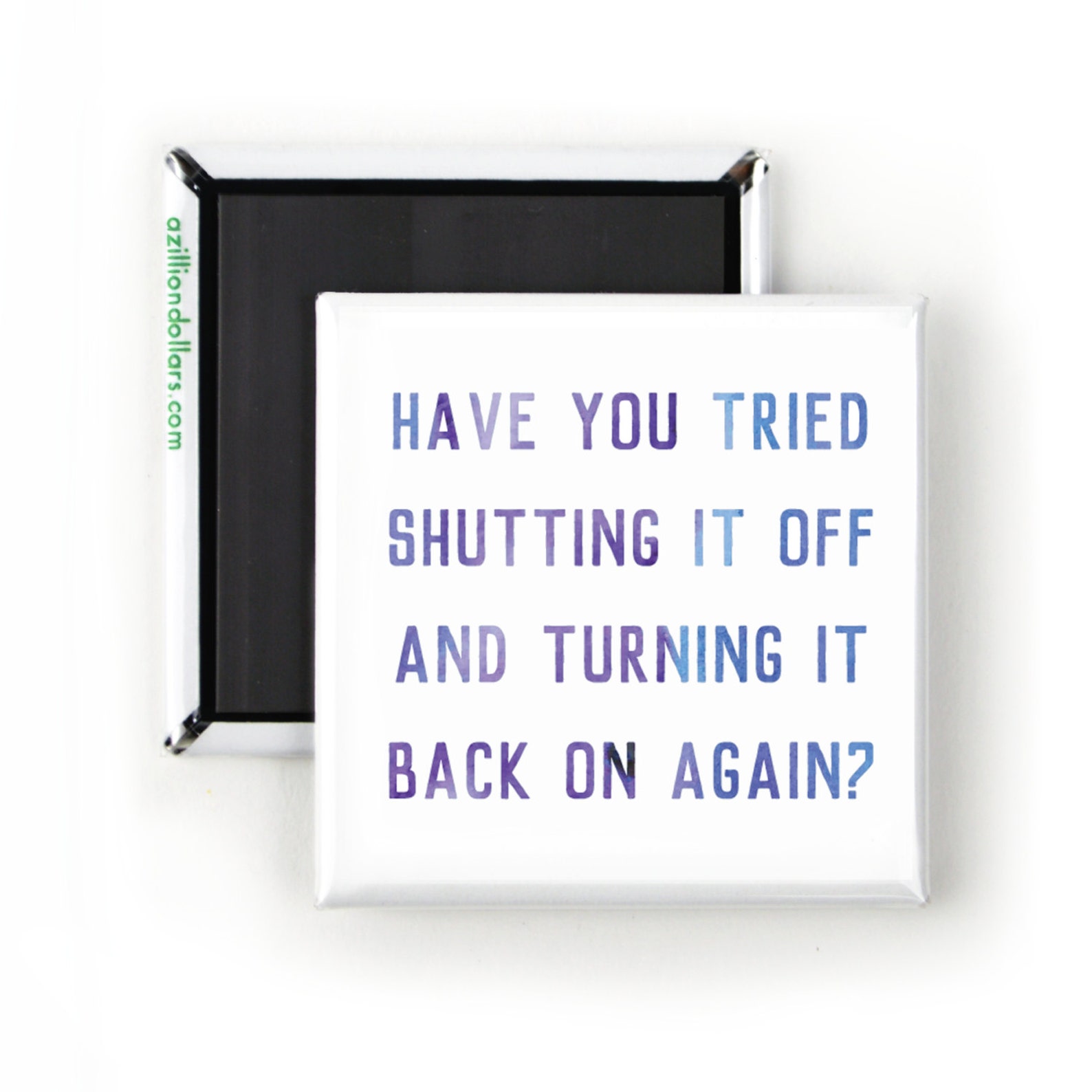 Turn it off and on again. Have you tried turning it off and on again. etsy support.