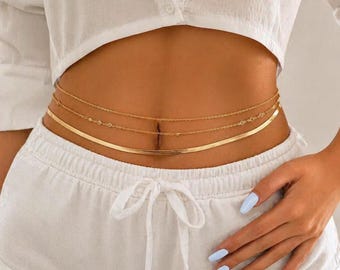 Warstwowy naszyjnik z płaskiego złota i srebra, minimalistyczna biżuteria na dwa łańcuszki