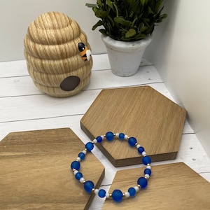 Royal Blue beaded bracelet