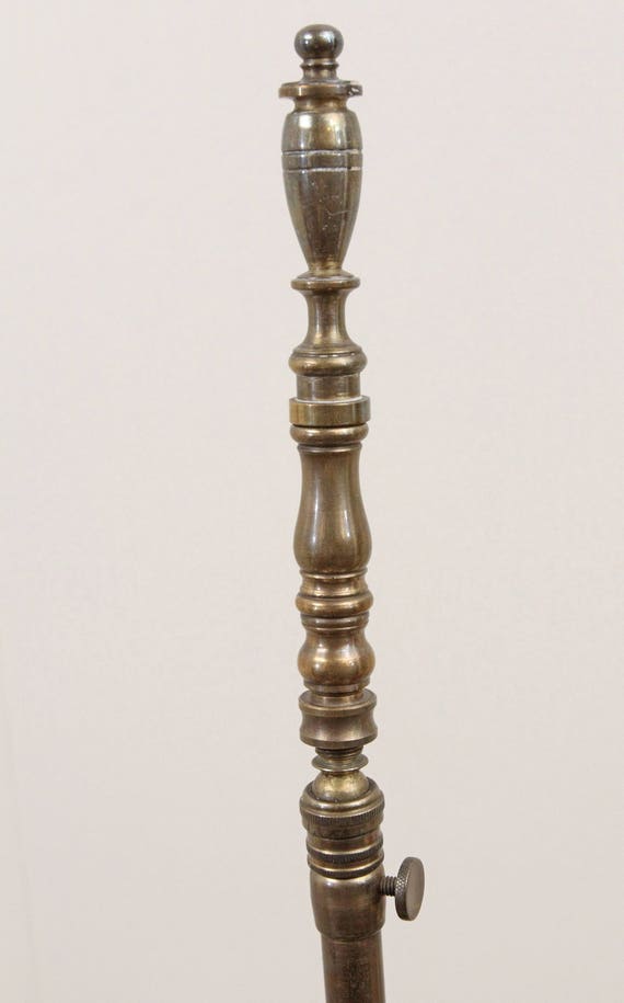 Rembrandt Art Deco Ornate Clawfoot Cast Iron Candlestick Floor Etsy