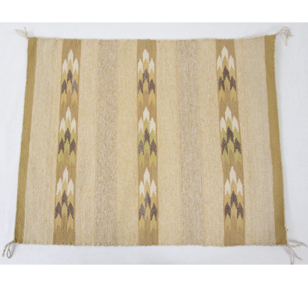 Vintage Native American Navajo Chinle Chevron Rug 29