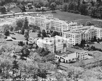 Postal del Greenbrier Resort de la década de 1940, Virginia Occidental (descarga digital)