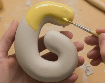 Unglazed Ceramic Letters – DIY Clay Letters for Painting & Glazing