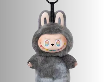 Pastel Bunny Monster Plush Labubu Keychain Kawaii Charm