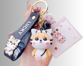 Tiger Keychain Drop Glue Tiger Key Chain Bag Pendant