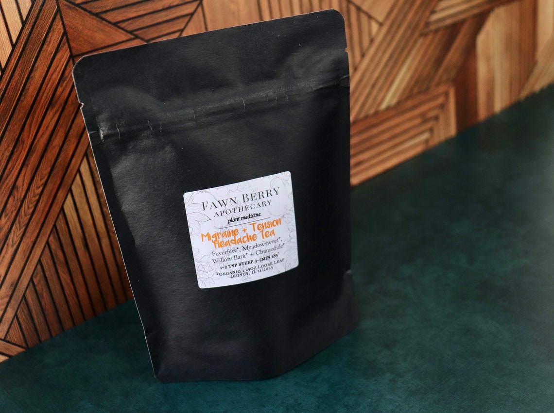 Headache Tea Migraine Relief Tea Feverfew Tea Migraine Help Etsy