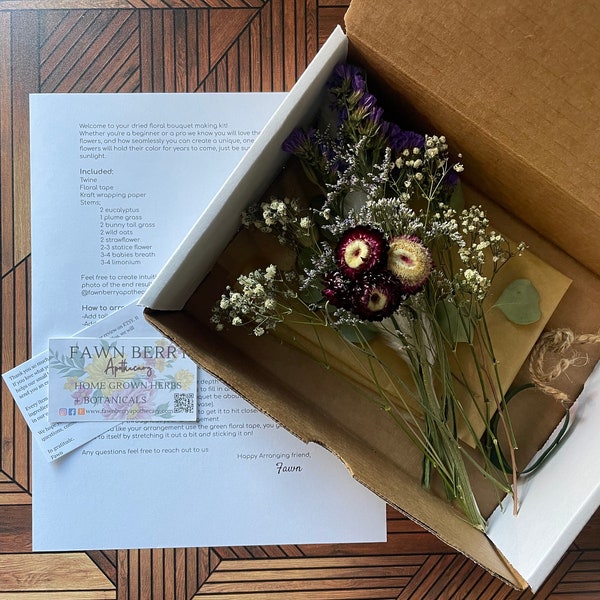 Dried Floral Arrangement Etsy