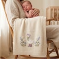 Personalized Wildflower Baby Blanket,Floral Baby Blanket,Embroidered Baby Knit Name Blanket,Newborn Name Blanket,New Baby Gift,Newborn Gift product logo