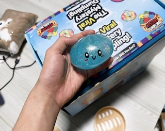 Morbido giocattolo a forma di raviolo, divertente esperienza di unboxing a sorpresa